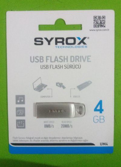  Syrox Metal 4 GB SYX-USB-04 USB Bellek