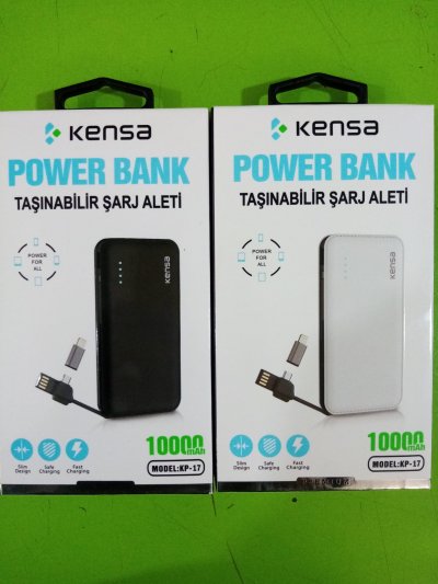 KENSA 10000mAh Power Bank Taşınabilir Şarj Aleti 