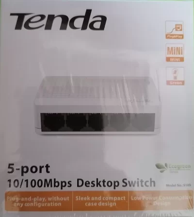 TENDA 5 PORT İNTERNET DAĞITICI ÇOĞALTICI 10/100 Mbps Desktop Switch