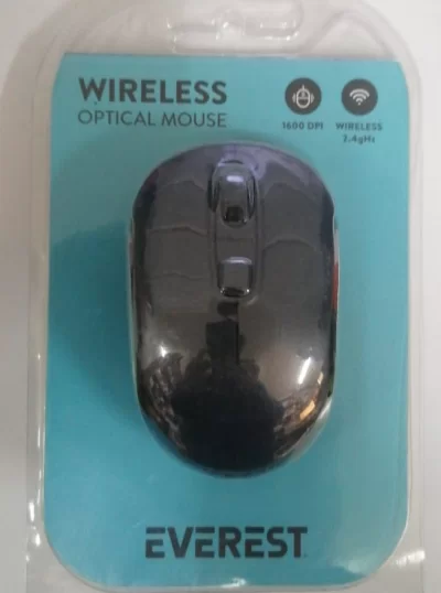 EVEREST WİRELESS OPTİCAL MOUSE KABLOSUZ SİYAH