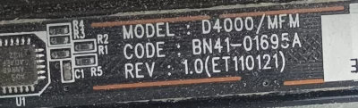 BN41-01695A, D4000/MFM, SAMSUNG UE32D4003BW DOKUNMATİK TUŞ TAKIMI