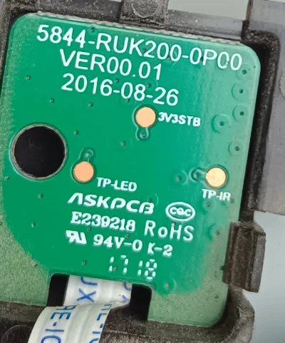 5844-RUK200-OP00 VER00.01, BEKO B40L 5741 4B GÖZ SENSÖR IR