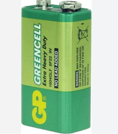 GP 1604GLF-2s1 9V Greencell Pil (Tekli Blister)