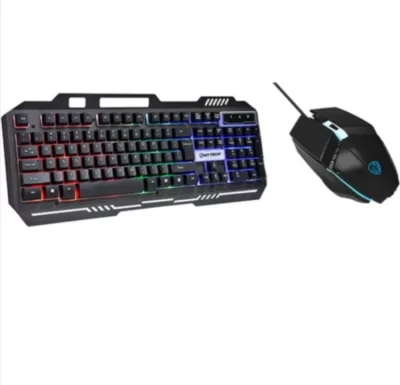 Hytech HKM-X86 Quın Siyah USB Gökkuşağı Zemin Aydınlatmalı Gaming Oyuncu Klavye + Mouse Set